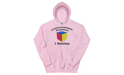 43 Quintillion (Light) - Rubik's Cube Hoodie -Best Toy Store 43 Quintillion Light Rubiks Cube Hoodie Light Pink S 3