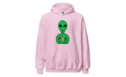 Alien Speedcuber - Rubik's Cube Hoodie -Best Toy Store Alien Speedcuber Rubiks Cube Hoodie Light Pink S 12