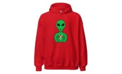 Alien Speedcuber - Rubik's Cube Hoodie -Best Toy Store Alien Speedcuber Rubiks Cube Hoodie Red S 3