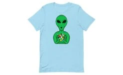 Alien Speedcuber - Rubik's Cube Shirt -Best Toy Store Alien Speedcuber Rubiks Cube Shirt Ocean Blue S 13