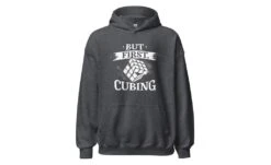 But First, Cubing - Rubik's Cube Hoodie -Best Toy Store But First Cubing Rubiks Cube Hoodie Dark Heather S 5