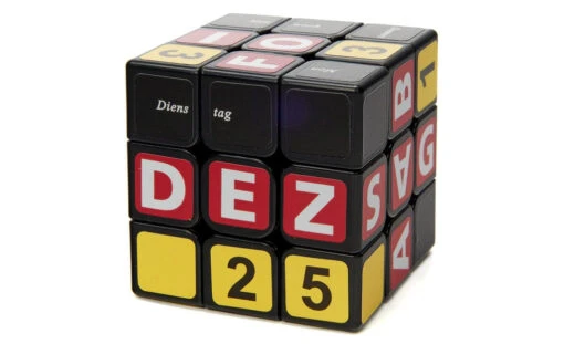 Calendar Cube 3x3 (German) -Best Toy Store Calendar Cube 3x3 German Black