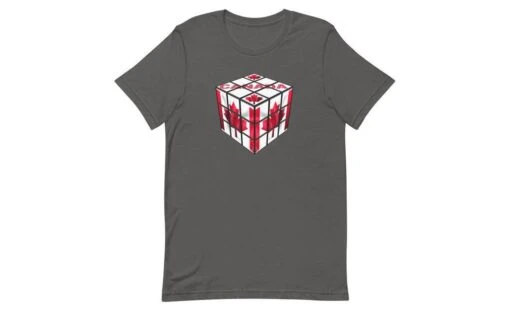 Canada Cube - Rubik's Cube Shirt -Best Toy Store Canada Cube Rubiks Cube Shirt Asphalt S 7