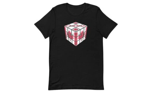 Canada Cube - Rubik's Cube Shirt -Best Toy Store Canada Cube Rubiks Cube Shirt Black XS 2