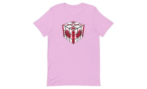 Canada Cube - Rubik's Cube Shirt -Best Toy Store Canada Cube Rubiks Cube Shirt Lilac S 10