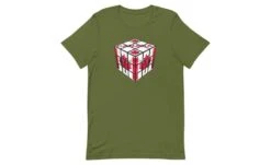 Canada Cube - Rubik's Cube Shirt -Best Toy Store Canada Cube Rubiks Cube Shirt Olive S 8