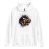 Cube Bursting Through - Rubik's Cube Hoodie -Best Toy Store Cube Bursting Through Rubiks Cube Hoodie White S