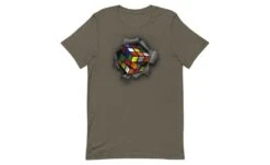 Cube Bursting Through - Rubik's Cube Shirt -Best Toy Store Cube Bursting Through Rubiks Cube Shirt Army S 7