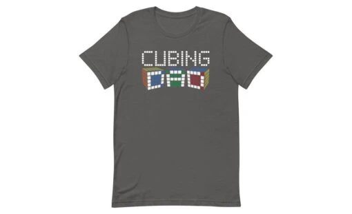 Cubing Dad 5x5 - Rubik's Cube Shirt -Best Toy Store Cubing Dad 5x5 Rubiks Cube Shirt Asphalt S 8