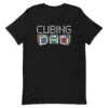 Cubing Dad 5x5 - Rubik's Cube Shirt -Best Toy Store Cubing Dad 5x5 Rubiks Cube Shirt Black XS