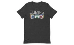 Cubing Dad 5x5 - Rubik's Cube Shirt -Best Toy Store Cubing Dad 5x5 Rubiks Cube Shirt Dark Grey Heather XS 7