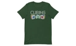 Cubing Dad 5x5 - Rubik's Cube Shirt -Best Toy Store Cubing Dad 5x5 Rubiks Cube Shirt Forest S 5