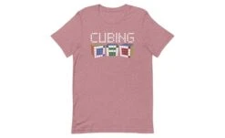 Cubing Dad 5x5 - Rubik's Cube Shirt -Best Toy Store Cubing Dad 5x5 Rubiks Cube Shirt Heather Orchid S 13