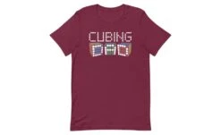 Cubing Dad 5x5 - Rubik's Cube Shirt -Best Toy Store Cubing Dad 5x5 Rubiks Cube Shirt Maroon XS 4