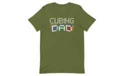 Cubing Dad 5x5 - Rubik's Cube Shirt -Best Toy Store Cubing Dad 5x5 Rubiks Cube Shirt Olive S 9