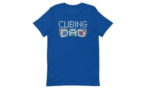 Cubing Dad 5x5 - Rubik's Cube Shirt -Best Toy Store Cubing Dad 5x5 Rubiks Cube Shirt True Royal S 6