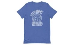 Cubing Dad V2 - Rubik's Cube Shirt -Best Toy Store Cubing Dad V2 Rubiks Cube Shirt Heather True Royal S 11