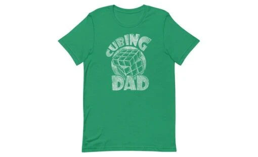 Cubing Dad V2 - Rubik's Cube Shirt -Best Toy Store Cubing Dad V2 Rubiks Cube Shirt Kelly XS 12