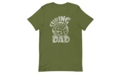 Cubing Dad V2 - Rubik's Cube Shirt -Best Toy Store Cubing Dad V2 Rubiks Cube Shirt Olive S 10