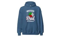 Cubing Dad V3 - Rubik's Cube Hoodie -Best Toy Store Cubing Dad V3 Rubiks Cube Hoodie Indigo Blue S 8