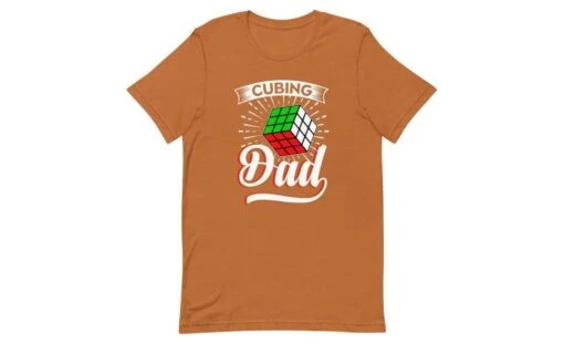 Cubing Dad V3 - Rubik's Cube Shirt -Best Toy Store Cubing Dad V3 Rubiks Cube Shirt Toast XS 11