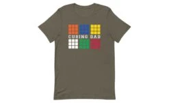 Cubing Dad V4 (Dark) - Rubik's Cube Shirt -Best Toy Store Cubing Dad V4 Dark Rubiks Cube Shirt Army S 11