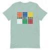 Cubing Dad V4 (Light) - Rubik's Cube Shirt -Best Toy Store Cubing Dad V4 Light Rubiks Cube Shirt Heather Prism Dusty Blue XS