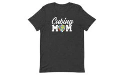 Cubing Mom (Dark) - Rubik's Cube Shirt -Best Toy Store Cubing Mom Dark Rubiks Cube Shirt Dark Grey Heather XS 7