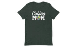 Cubing Mom (Dark) - Rubik's Cube Shirt -Best Toy Store Cubing Mom Dark Rubiks Cube Shirt Heather Forest S 6