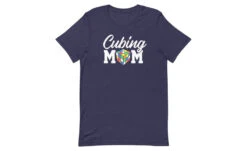 Cubing Mom (Dark) - Rubik's Cube Shirt -Best Toy Store Cubing Mom Dark Rubiks Cube Shirt Heather Midnight Navy XS 5