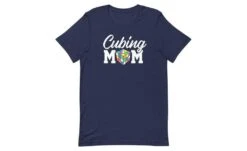 Cubing Mom (Dark) - Rubik's Cube Shirt -Best Toy Store Cubing Mom Dark Rubiks Cube Shirt Navy XS 4