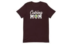 Cubing Mom (Dark) - Rubik's Cube Shirt -Best Toy Store Cubing Mom Dark Rubiks Cube Shirt Oxblood Black S 3