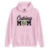 Cubing Mom (Light) - Rubik's Cube Hoodie -Best Toy Store Cubing Mom Light Rubiks Cube Hoodie Light Pink S