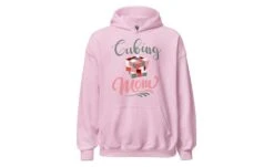 Cubing Mom V2 (Light) - Rubik's Cube Hoodie -Best Toy Store Cubing Mom V2 Light Rubiks Cube Hoodie Light Pink S 4