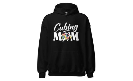 Cubing Mom V4 - Rubik's Cube Hoodie -Best Toy Store Cubing Mom V4 Rubiks Cube Hoodie Black S