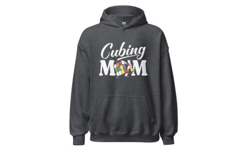 Cubing Mom V4 - Rubik's Cube Hoodie -Best Toy Store Cubing Mom V4 Rubiks Cube Hoodie Dark Heather S 6