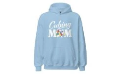 Cubing Mom V4 - Rubik's Cube Hoodie -Best Toy Store Cubing Mom V4 Rubiks Cube Hoodie Light Blue S 12