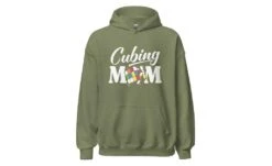 Cubing Mom V4 - Rubik's Cube Hoodie -Best Toy Store Cubing Mom V4 Rubiks Cube Hoodie Military Green S 10