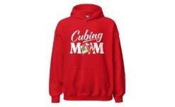 Cubing Mom V4 - Rubik's Cube Hoodie -Best Toy Store Cubing Mom V4 Rubiks Cube Hoodie Red S 5