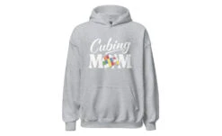 Cubing Mom V4 - Rubik's Cube Hoodie -Best Toy Store Cubing Mom V4 Rubiks Cube Hoodie Sport Grey S 11