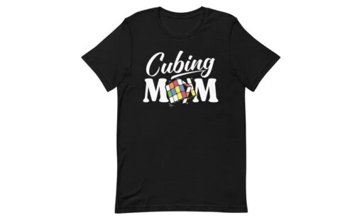 Cubing Mom V4 - Rubik's Cube Shirt -Best Toy Store Cubing Mom V4 Rubiks Cube Shirt Black XS