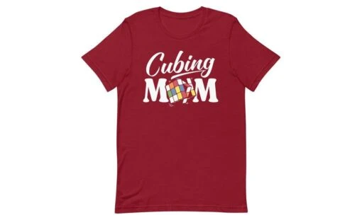 Cubing Mom V4 - Rubik's Cube Shirt -Best Toy Store Cubing Mom V4 Rubiks Cube Shirt Cardinal XS 2