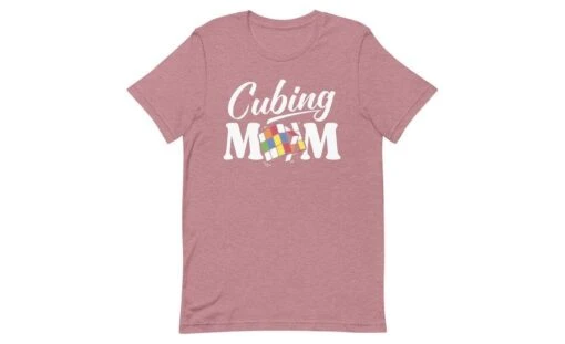 Cubing Mom V4 - Rubik's Cube Shirt -Best Toy Store Cubing Mom V4 Rubiks Cube Shirt Heather Orchid S 11