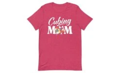 Cubing Mom V4 - Rubik's Cube Shirt -Best Toy Store Cubing Mom V4 Rubiks Cube Shirt Heather Raspberry S 8