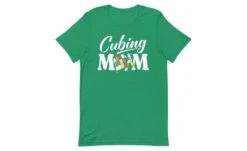 Cubing Mom V4 - Rubik's Cube Shirt -Best Toy Store Cubing Mom V4 Rubiks Cube Shirt Kelly XS 9