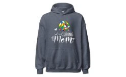 Cubing Mom V5 - Rubik's Cube Hoodie -Best Toy Store Cubing Mom V5 Rubiks Cube Hoodie Heather Sport Dark Navy S 8