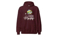 Cubing Mom V5 - Rubik's Cube Hoodie -Best Toy Store Cubing Mom V5 Rubiks Cube Hoodie Maroon S 3