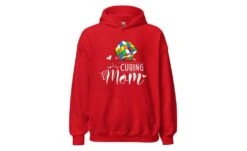 Cubing Mom V5 - Rubik's Cube Hoodie -Best Toy Store Cubing Mom V5 Rubiks Cube Hoodie Red S 5