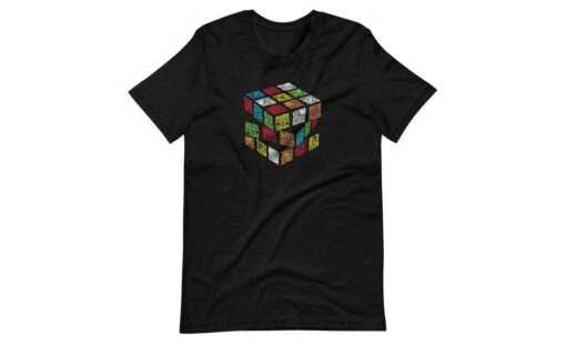 Doodle Cube - Rubik's Cube Shirt -Best Toy Store Doodle Cube Rubiks Cube Shirt Black Heather XS 2 0780cd26 66b1 49fa a3b0 8e8eb19159f6