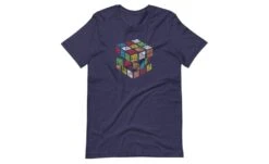 Doodle Cube - Rubik's Cube Shirt -Best Toy Store Doodle Cube Rubiks Cube Shirt Heather Midnight Navy XS 3 36032851 cc4b 4712 b679 fc5e00765db9